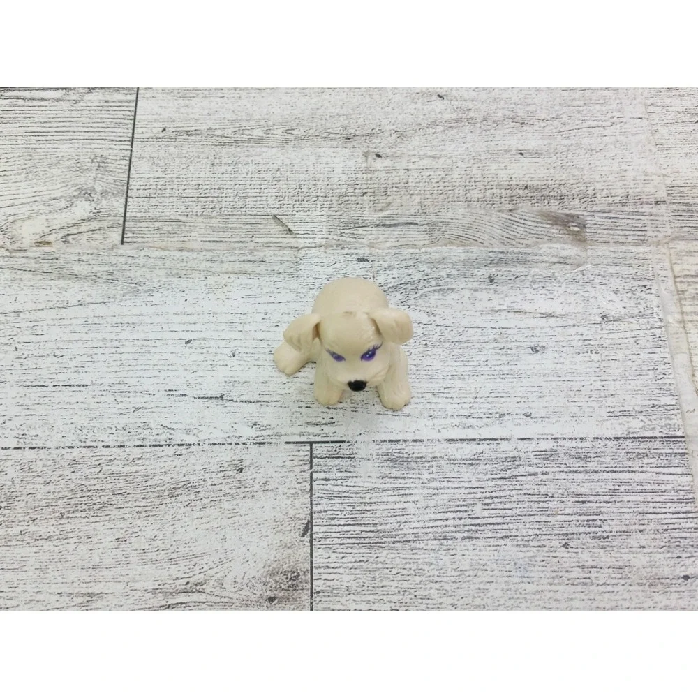Vintage Littlest Pet Shop Splash Happy Puppies Kenner 1993 White Dog Figure